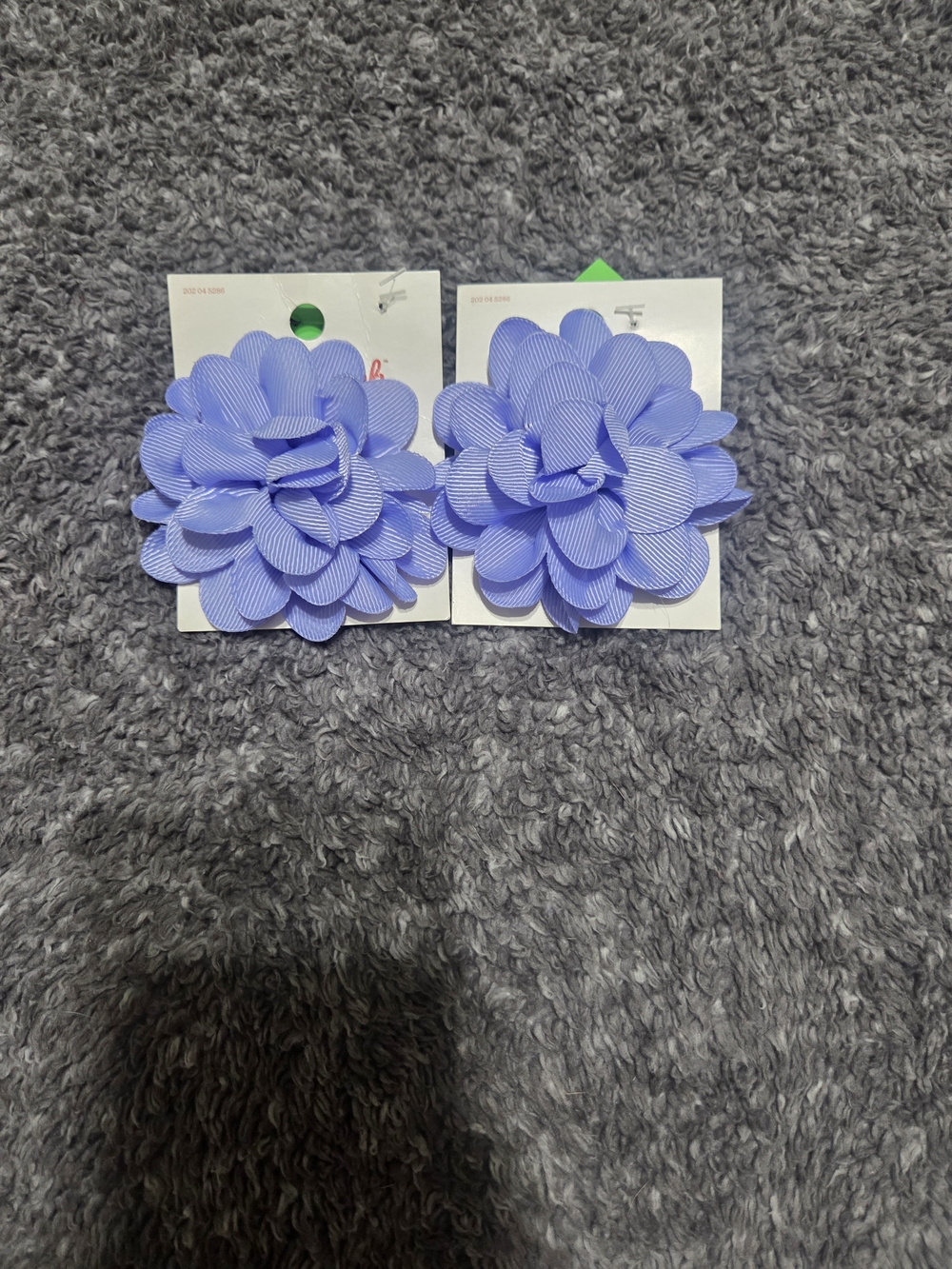 Cat & Jack Lavender Flower Hair Clips - Set of 2